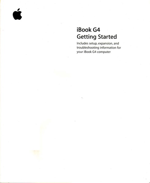 iBook G4 Getting Started